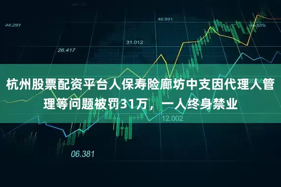 杭州股票配资平台人保寿险廊坊中支因代理人管理等问题被罚31万，一人终身禁业